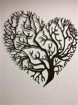 levensboom , hart , wandornament - 1