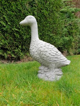 Tuinbeeld van een gans , beton - 4