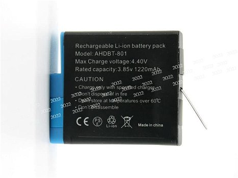 Replace High Quality Battery GoPro 3.85V 1220mAh - 0