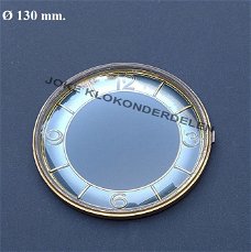 = Pendule deur / wijzerplaat = bol glas =49474