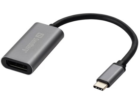 USB-C to DisplayPort Link USB-C poort 2e scherm televisie of projector op computer aan te sluiten - 0