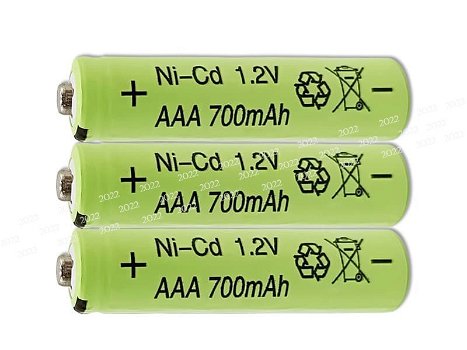 High Quality Ni-Cd Batteries CHIYUAN 1.2V 700mAh - 0