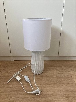 Mooie tafellamp ledlamp wit porselein (NIEUW) - 0