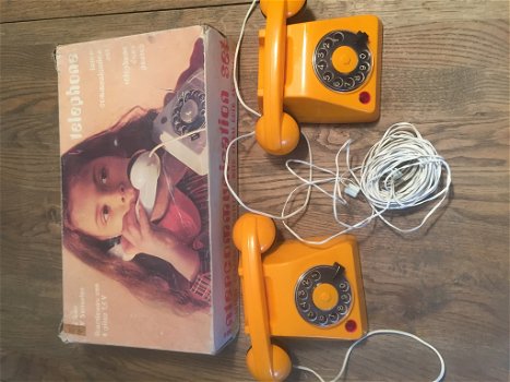 Vintage Mehanotehnika intercom speelgoed telefoons - 0