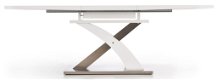 VOORRAAD Hoogglans witte design eettafel Sandor met verlengbaar blad NIEUW - 4 - Thumbnail