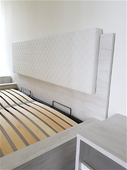 VOORRAAD Complete slaapkamer Denver Wit eiken 160x200 cm MONTAGE MOGELIJK - 6