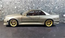 Nissan Skyline GT-R R34 groen 1/18 Greenlight