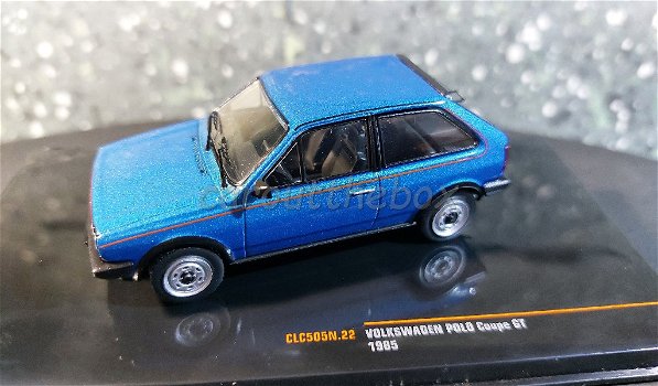 Volkswagen Polo Coupe GT 1985 blauw 1/43 Ixo V914 - 0