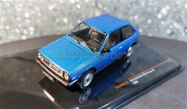Volkswagen Polo Coupe GT 1985 blauw 1/43 Ixo V914 - 1
