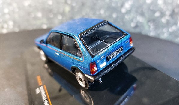 Volkswagen Polo Coupe GT 1985 blauw 1/43 Ixo V914 - 2