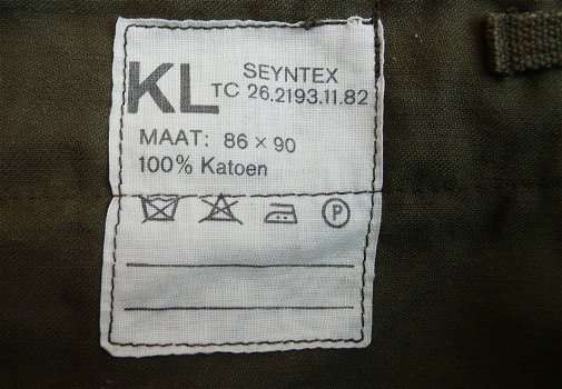 Broek, Overtrek, Gevechts, Uniform, M78, Koninklijke Landmacht, maat: 86x90, jaren'80.(Nr.2) - 7