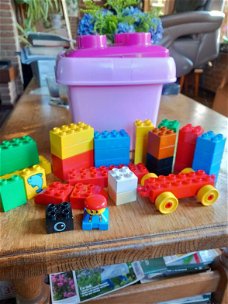 Lego duplo in lego - opbergbak, - foto1 + 2