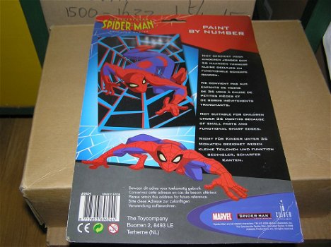 Spiderman schilderen bij nummer NIEUW - 1