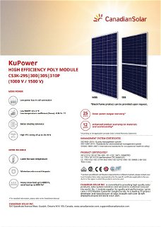 Zonnepanelen Canadian Solar | CS3K-300P