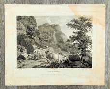 Ets/Gravure View near Ambleside 1785 Wheatly - Middiman