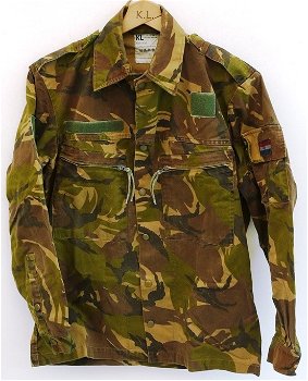 Jas, Gevechts, Uniform, M93, Woodland Camouflage, KL, maat: 6080/9095, 1990.(Nr.4) - 0
