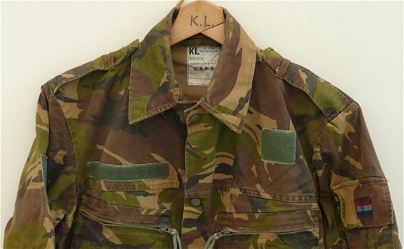 Jas, Gevechts, Uniform, M93, Woodland Camouflage, KL, maat: 6080/9095, 1990.(Nr.4) - 1