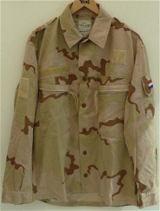 Jas, Gevechts, Uniform, M93, Desert Camouflage, KL, maat: 6080/9095, 1997.(Nr.1)