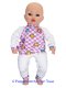 Baby Annabell 43 cm Pyjama ruitjes/bloem/multi - 0 - Thumbnail