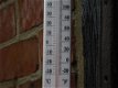 Gietijzeren frame + vogel-glazen thermometer-glas - 3 - Thumbnail