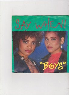 Single Say When - Boys (girls)