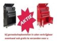 Gereedschapswagen Standaard rood of Zwart incl. verzenden - 1 - Thumbnail