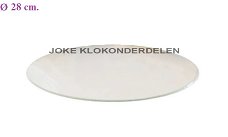 = Vlak glas ± 28 cm.= gebruikt = 49495