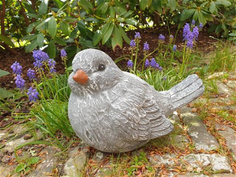 Grote mus , vogel , beton tuinbeeld - 0