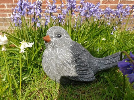 Grote mus , vogel , beton tuinbeeld - 2