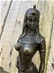 bronzen beeld van Cleopatra , panter - 2 - Thumbnail
