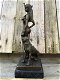 bronzen beeld van Cleopatra , panter - 3 - Thumbnail