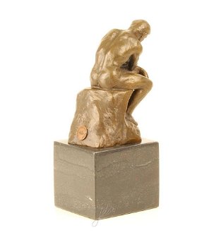 Een bronzen beeld , de denker , beeld , brons - 5