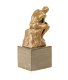 Een bronzen beeld , de denker , beeld , brons - 5 - Thumbnail