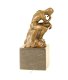 Een bronzen beeld , de denker , beeld , brons - 6 - Thumbnail