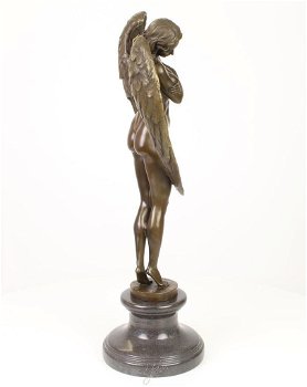 brons beeld vrouw met vrleugels - 6