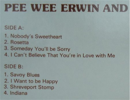 Te koop het album Memorial van Pee Wee Erwin. - 1