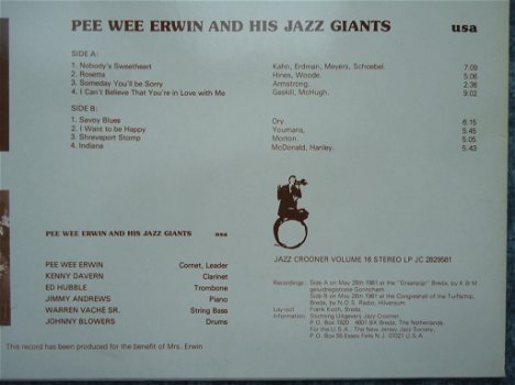 Te koop het album Memorial van Pee Wee Erwin. - 6