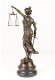bronzen beeld Vrouwe Justitia , brons , beeld - 4 - Thumbnail