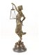 beeld , Vrouwe Justitia , brons beeld - 2 - Thumbnail