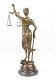 beeld , Vrouwe Justitia , brons beeld - 3 - Thumbnail