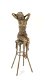 beeld van een Dame op barkruk-brons-beeld , kado - 0 - Thumbnail