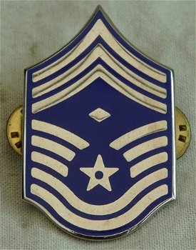 Collar Rank Insignia / Kraag Rang Embleem, First Sergeant, US Air Force, jaren'80.(Nr.1) - 0