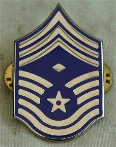 Collar Rank Insignia / Kraag Rang Embleem, First Sergeant, US Air Force, jaren'80.(Nr.1)