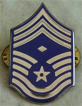 Collar Rank Insignia / Kraag Rang Embleem, First Sergeant, US Air Force, jaren'80.(Nr.2) - 0