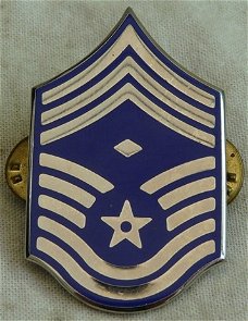 Collar Rank Insignia / Kraag Rang Embleem, First Sergeant, US Air Force, jaren'80.(Nr.2)
