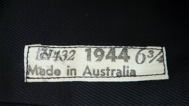 Schuitje / Service Cap, Royal New Zealand Air Force (RNZAF), maat: 6¾, 1944.(Nr.1) - 7