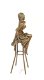Pikant bronzen beeld van een topless dame - 5 - Thumbnail