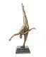 bronzen beeld , vrouwelijke turnster, turne - 4 - Thumbnail