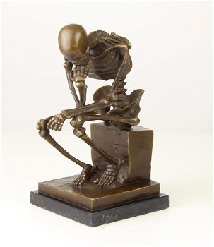skelet , DENKER , brons - 2