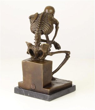 skelet , DENKER , brons - 3